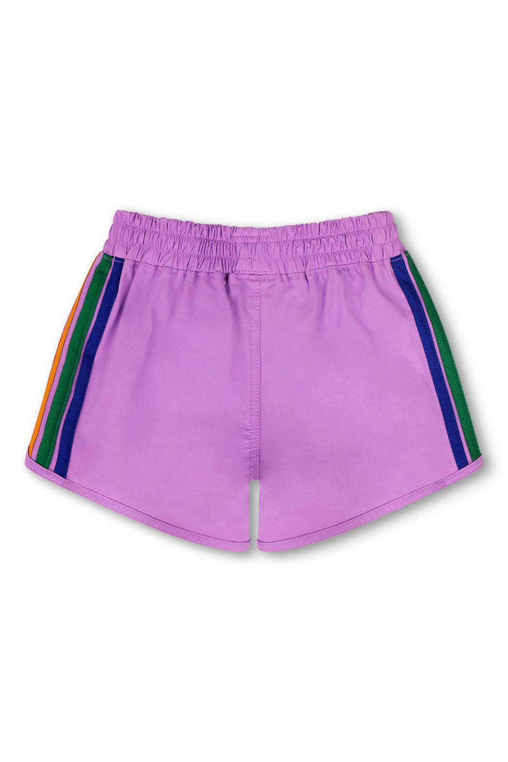 5 STRIPE KIDS FLEX JOGGER SHORT - NEON PURPLE - Image 2