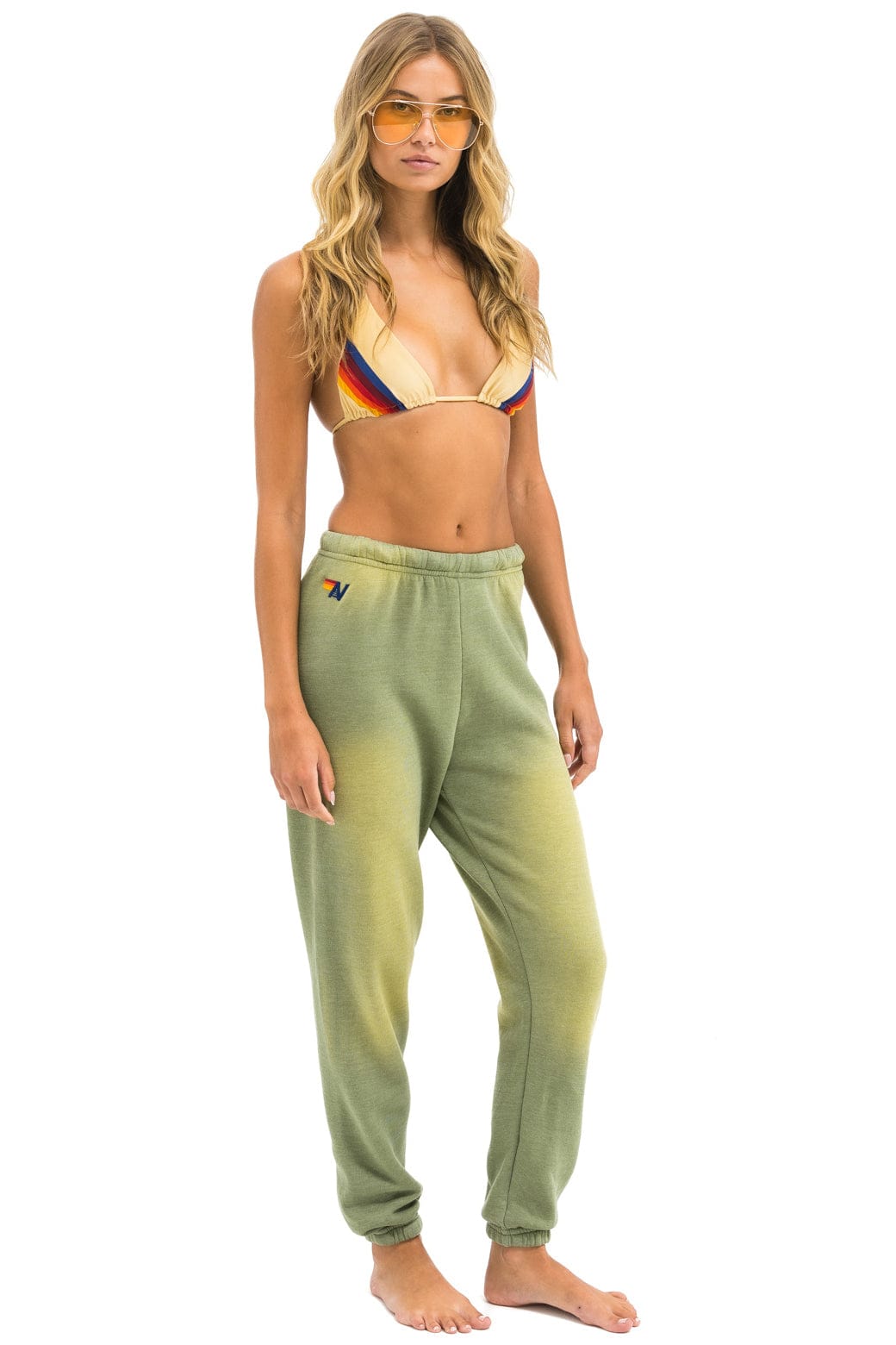 BOLT STITCH SWEATPANTS - FADED ARMY - Image 3