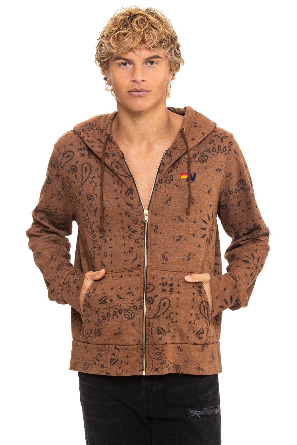BANDANA ZIP HOODIE - CINNAMON - Image 2