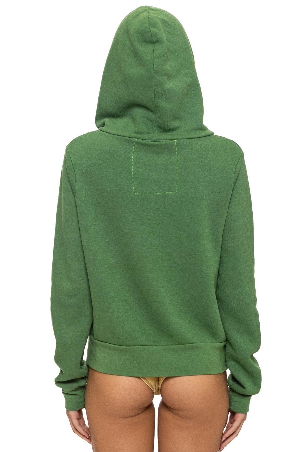 MOUNTAIN STITCH CHEVRON 4 ZIP HOODIE - PALM - Image 8
