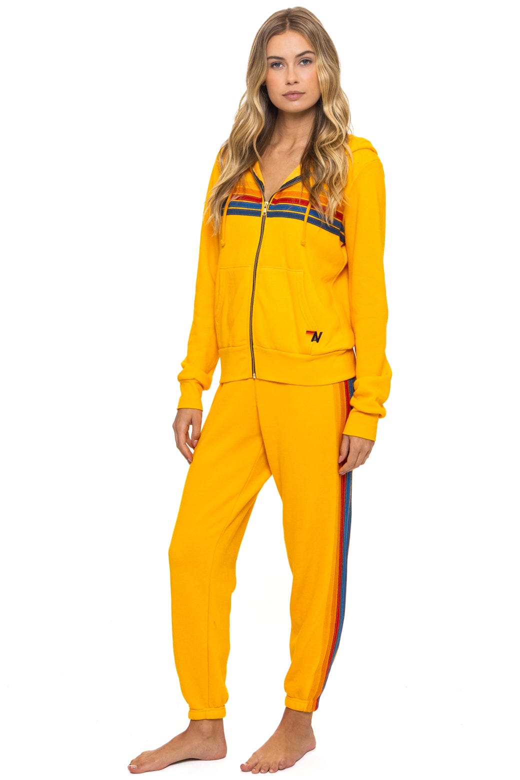5 STRIPE HOODIE - GOLD - Image 11
