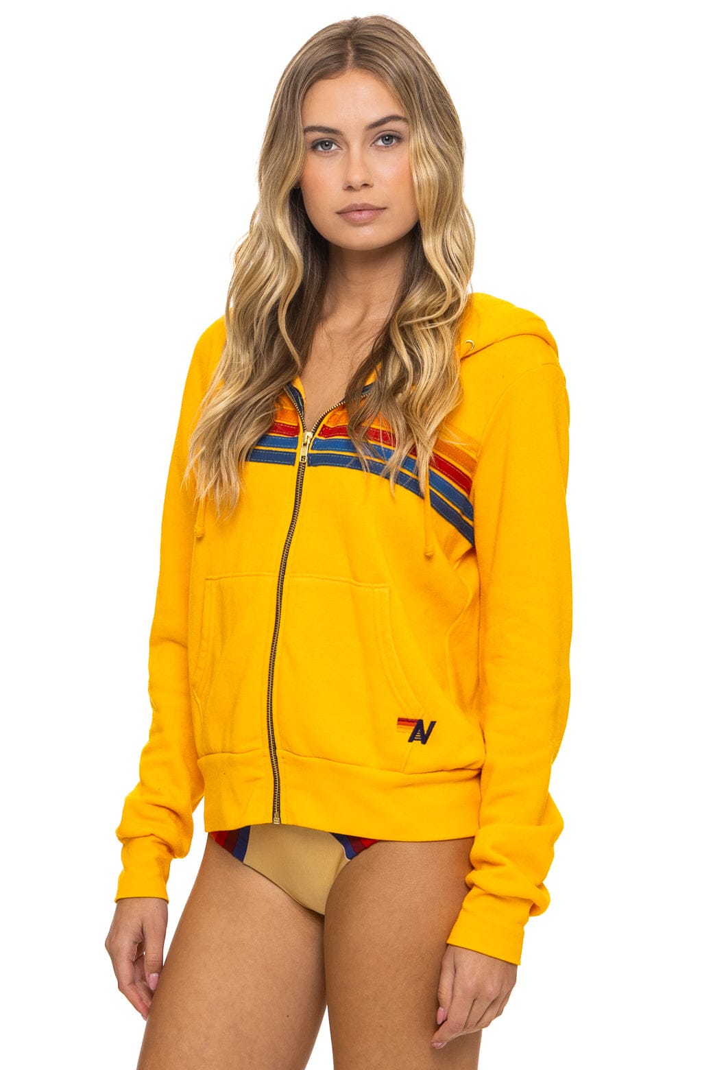 5 STRIPE HOODIE - GOLD - Image 3