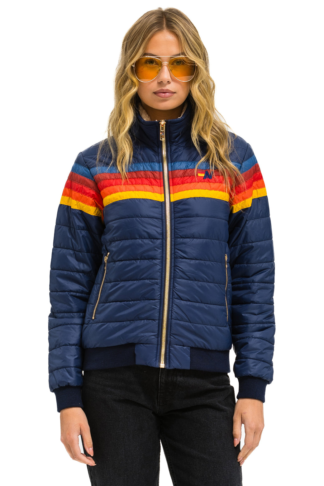 5 STRIPE JACKET - NAVY - Image 4