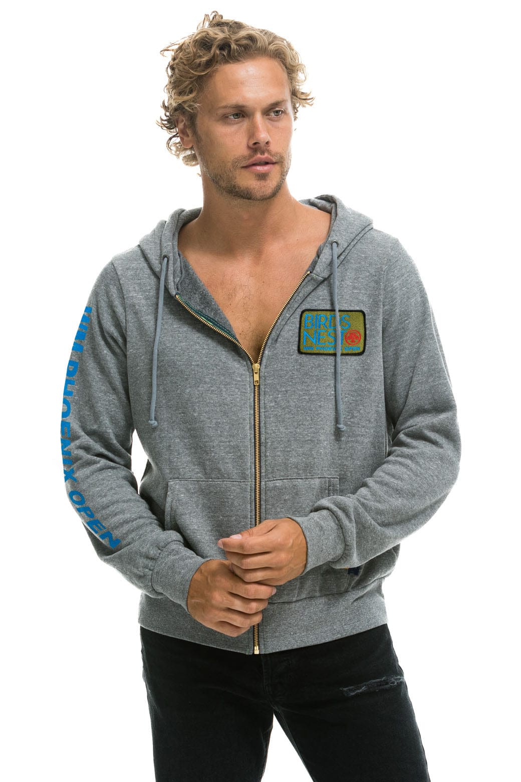 WMPO BIRDS NEST 2025 ZIP HOODIE - HEATHER GREY - Image 2