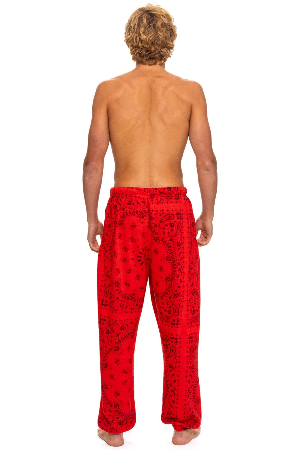 BANDANA SWEATPANTS - RED - Image 4