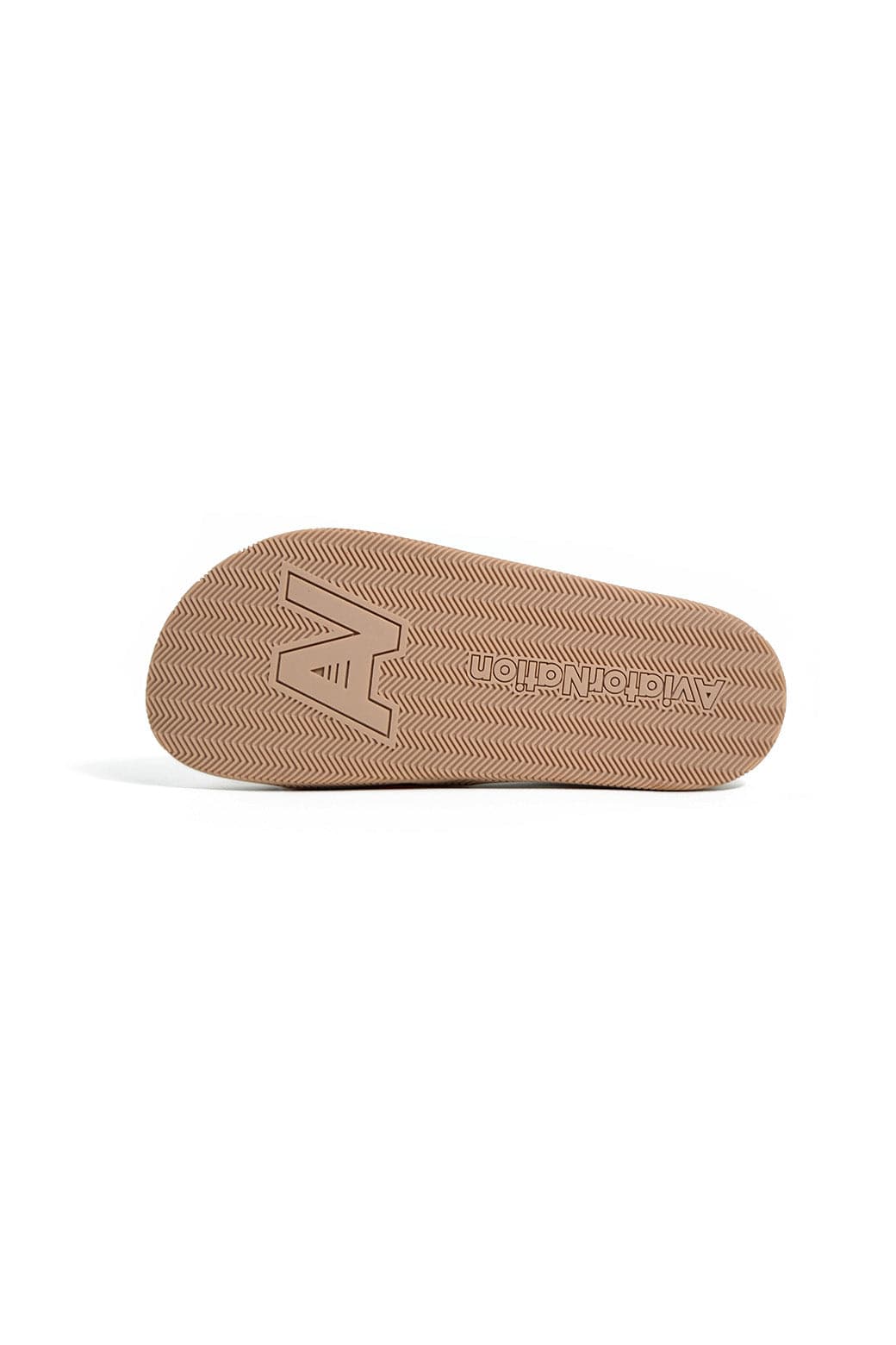 AVIATOR NATION LOGO RAINBOW 4 STRIPE SLIDES - VINTAGE WHITE - Image 4