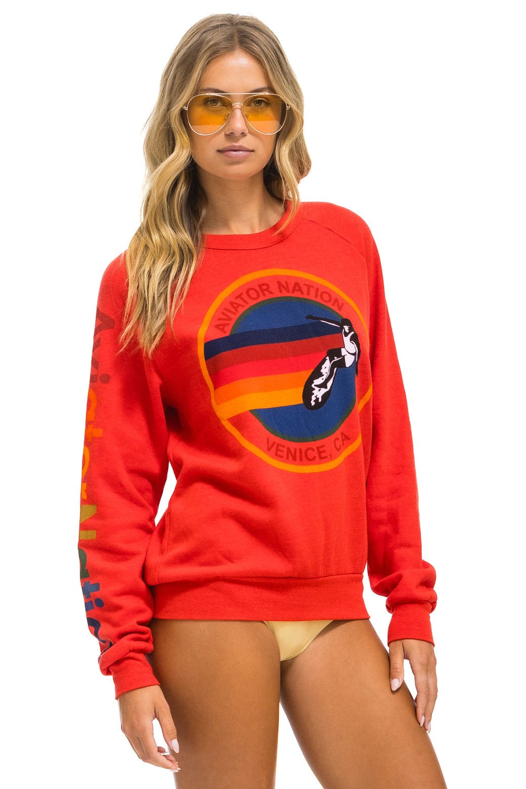 AVIATOR NATION SWEATSHIRT - RED - Image 3