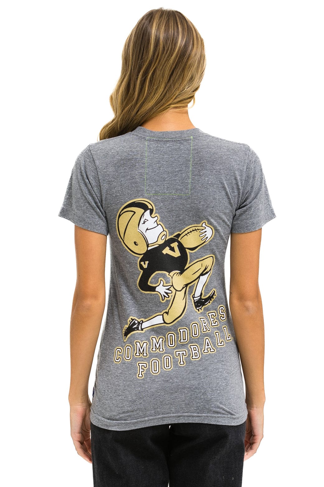 VANDERBILT COMMODORES CREW TEE SHIRT - HEATHER GREY - Image 4