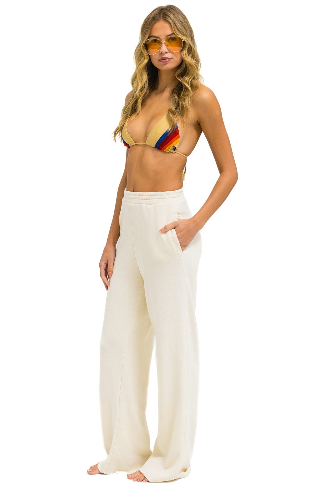 WIDE LEG POCKET SWEATPANTS - VINTAGE WHITE - Image 2