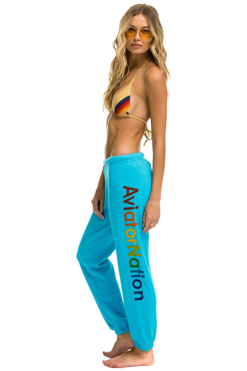AVIATOR NATION ASPEN SWEATPANTS - NEON BLUE - Image 2