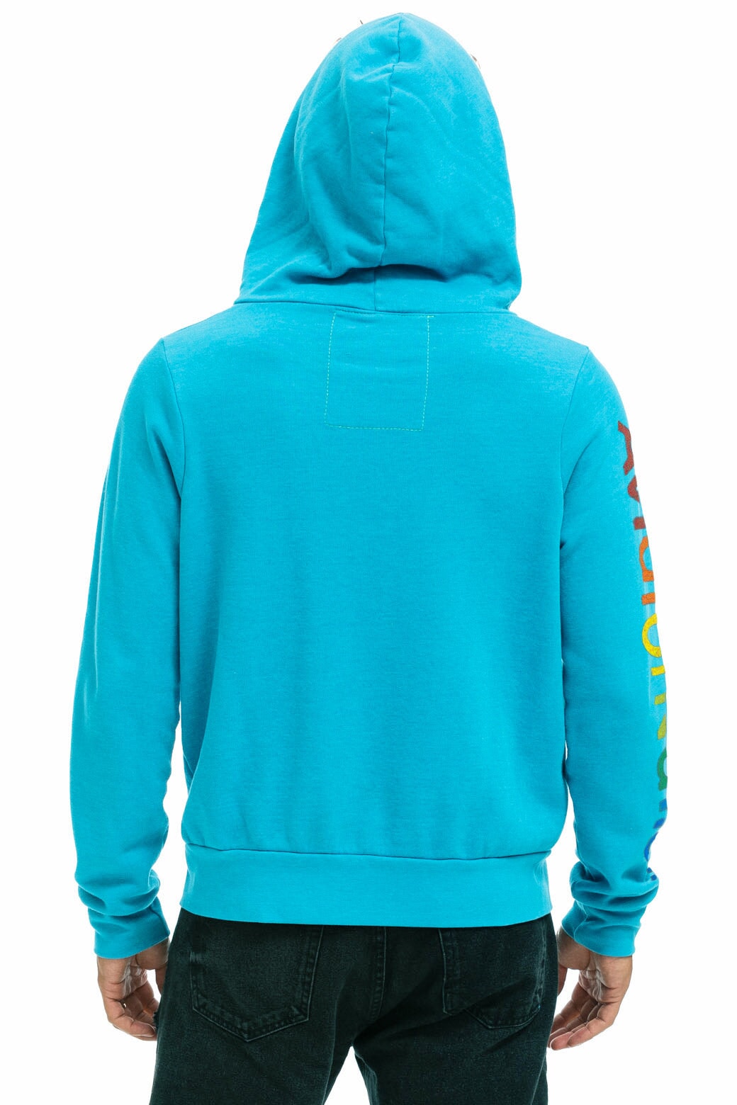 AVIATOR NATION MALIBU ZIP HOODIE - NEON BLUE - Image 3