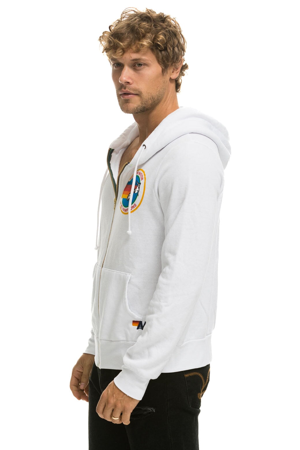 AVIATOR NATION HAMPTONS HOODIE - WHITE - Image 6