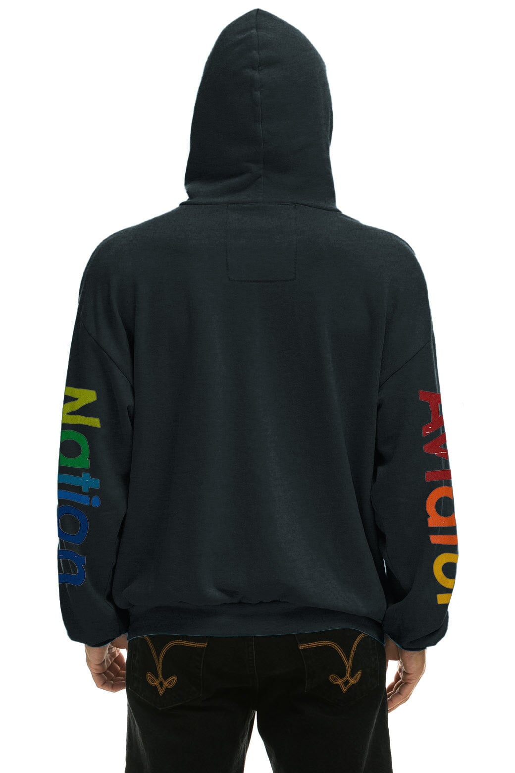 AVIATOR NATION RELAXED PULLOVER HOODIE - CHARCOAL - Image 4