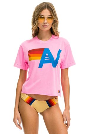 LOGO BOYFRIEND TEE - NEON PINK
