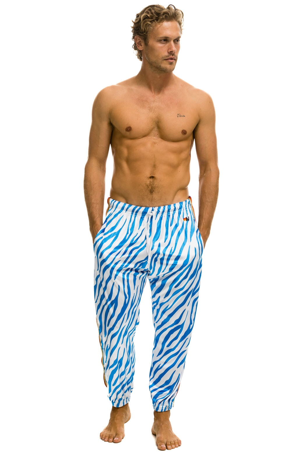 CLASSIC VELVET SWEATPANTS - BLUE TIGER - Image 5