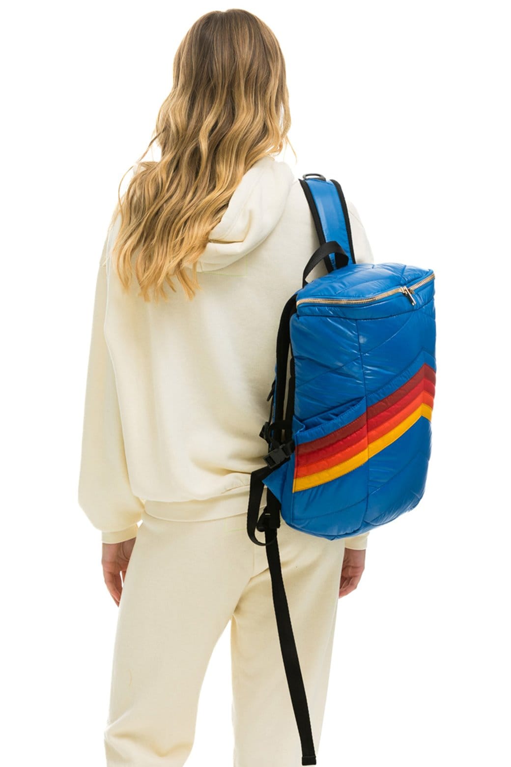 PEAK PUFFER BACKPACK - SNORKEL BLUE GLOSSY - Image 2