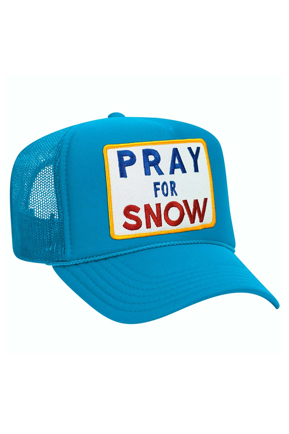 PRAY FOR SNOW VINTAGE TRUCKER HAT - Image 10