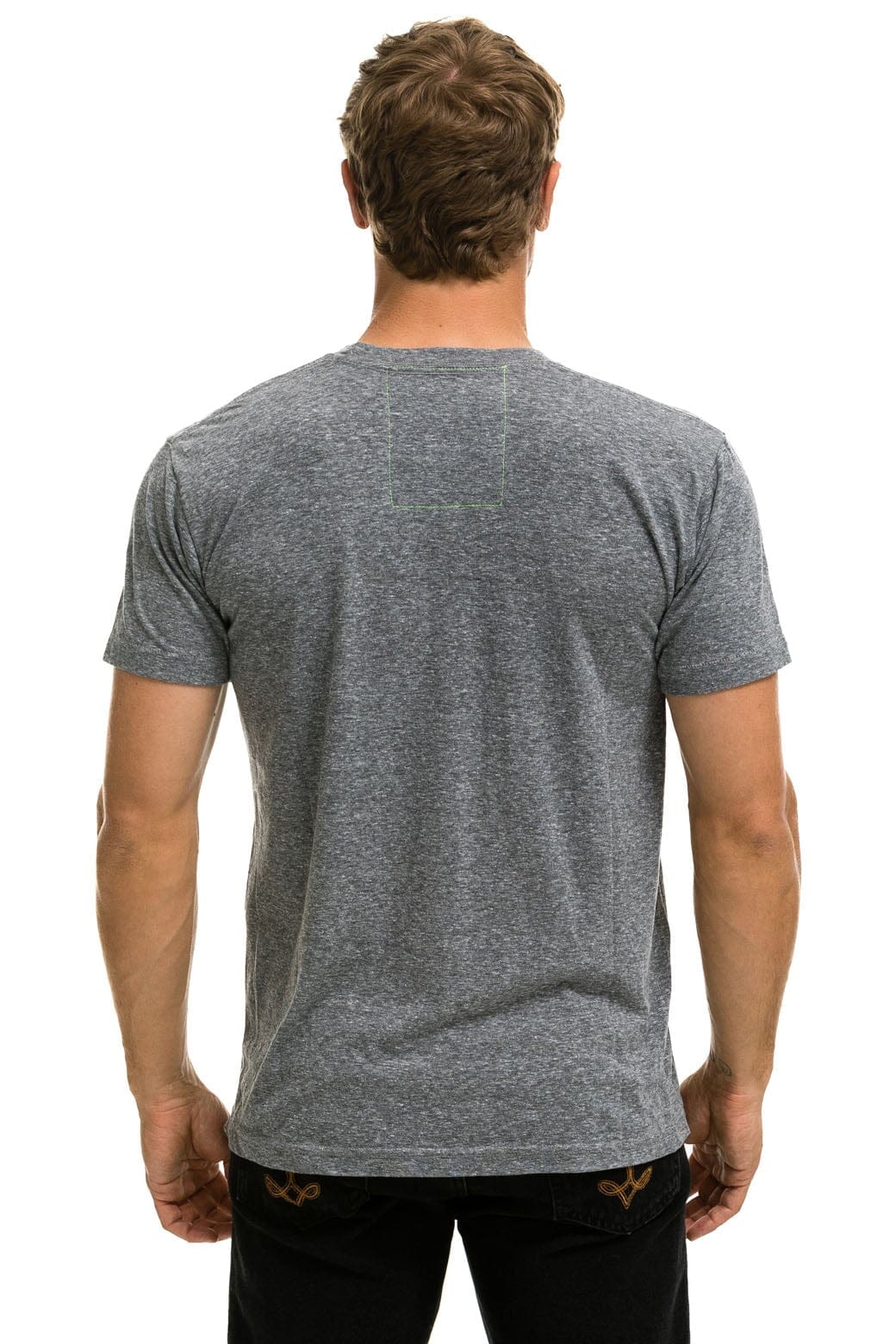 SIGNATURE SMALL CIRCLE LOGO TEE - HEATHER GREY - Image 3