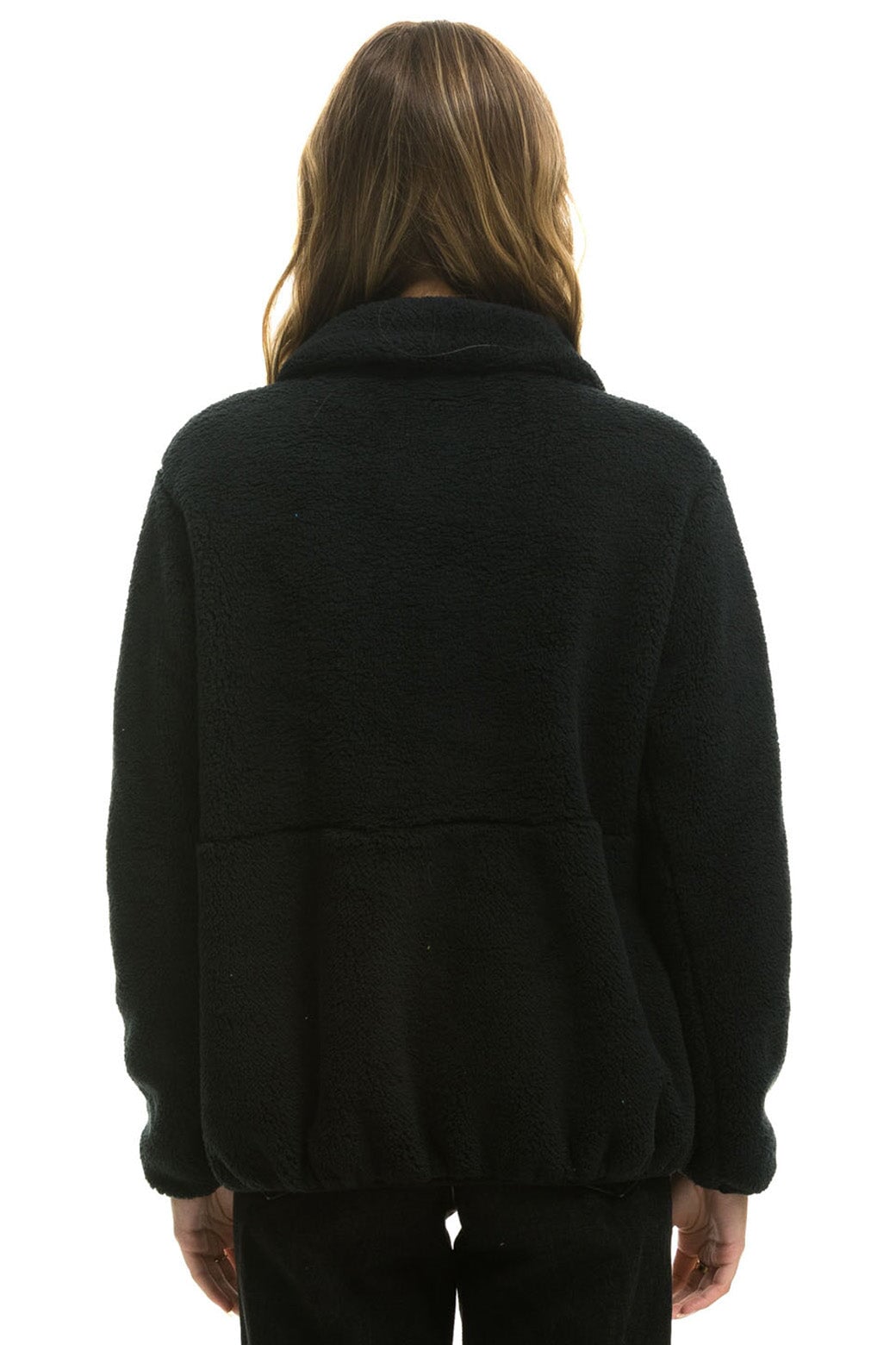 TEDDY APRES HALF ZIP JACKET - BLACK - Image 2