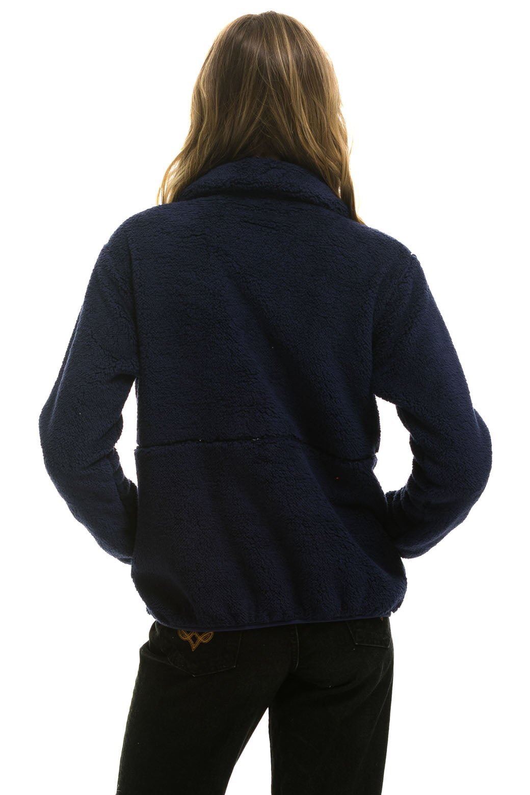 TEDDY UNISEX HALF ZIP JACKET - NAVY - Image 7