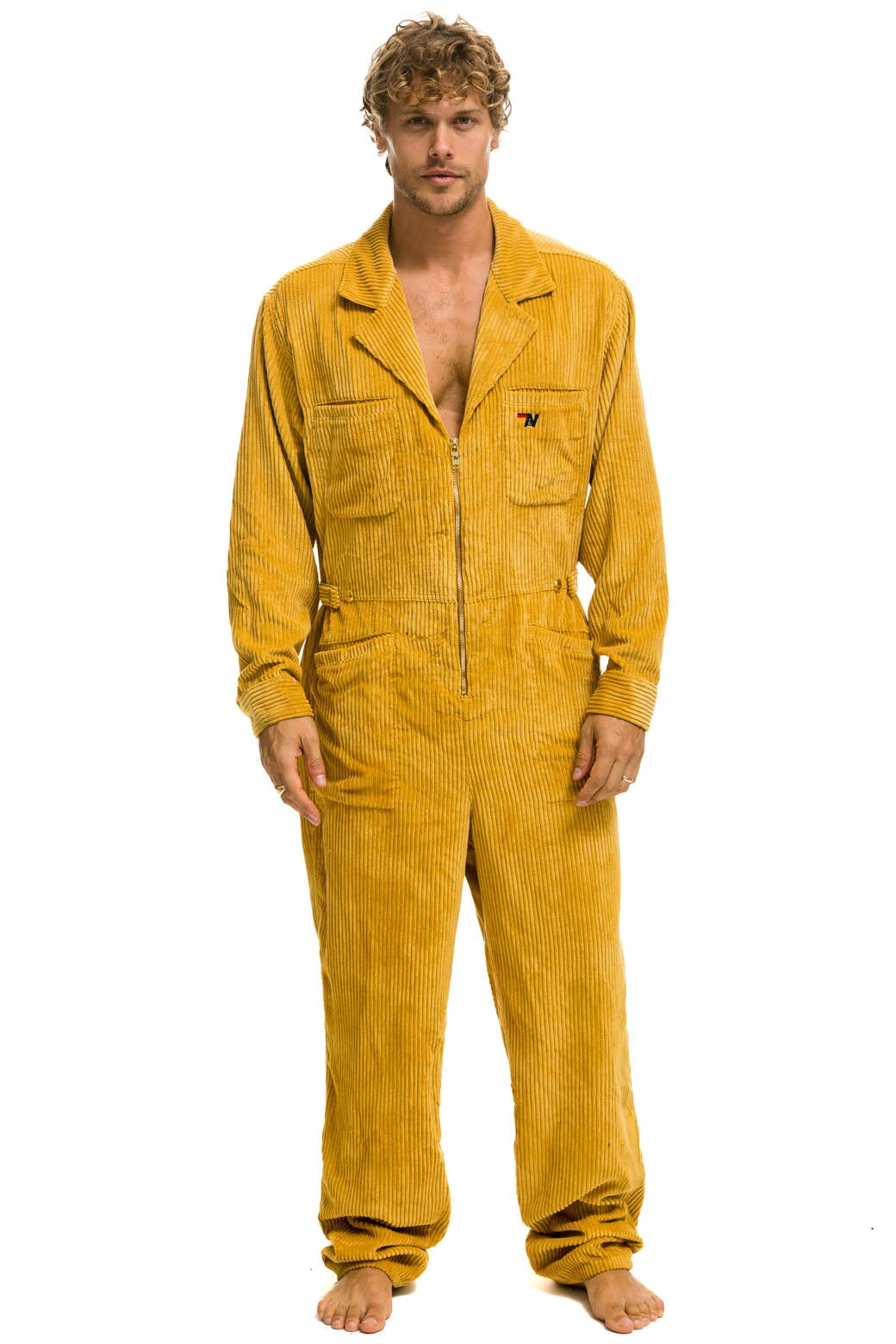 UNISEX CORDUROY FLIGHT SUIT - HONEY - Image 2
