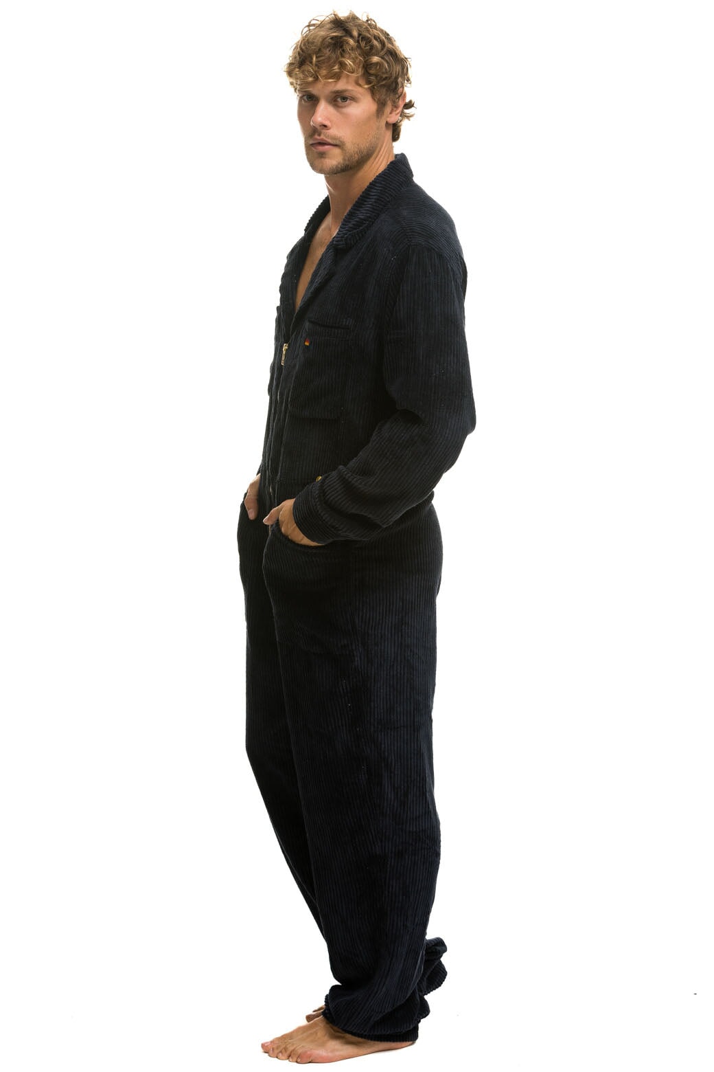 UNISEX CORDUROY FLIGHT SUIT - NAVY - Image 6