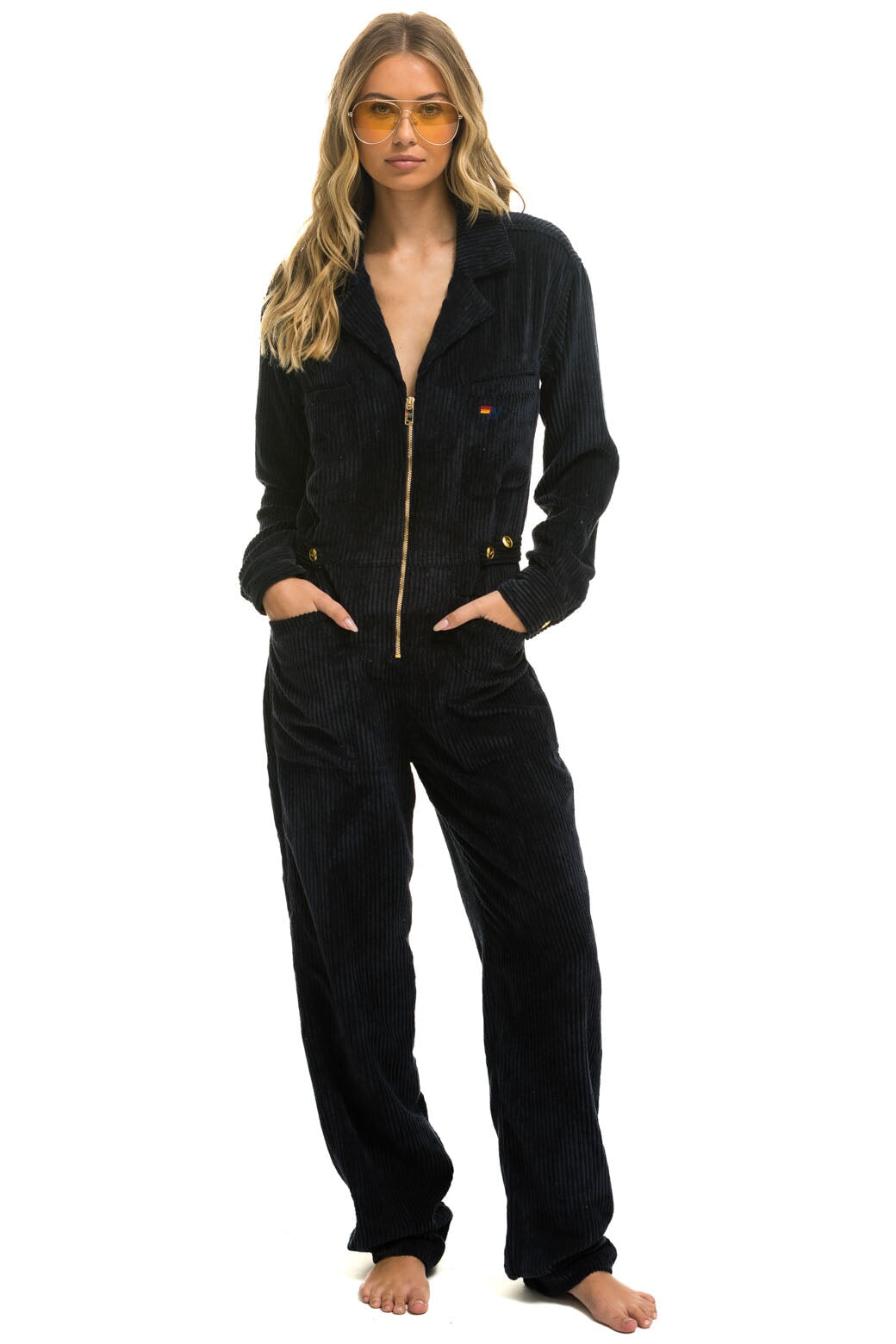 UNISEX CORDUROY FLIGHT SUIT - NAVY - Image 3