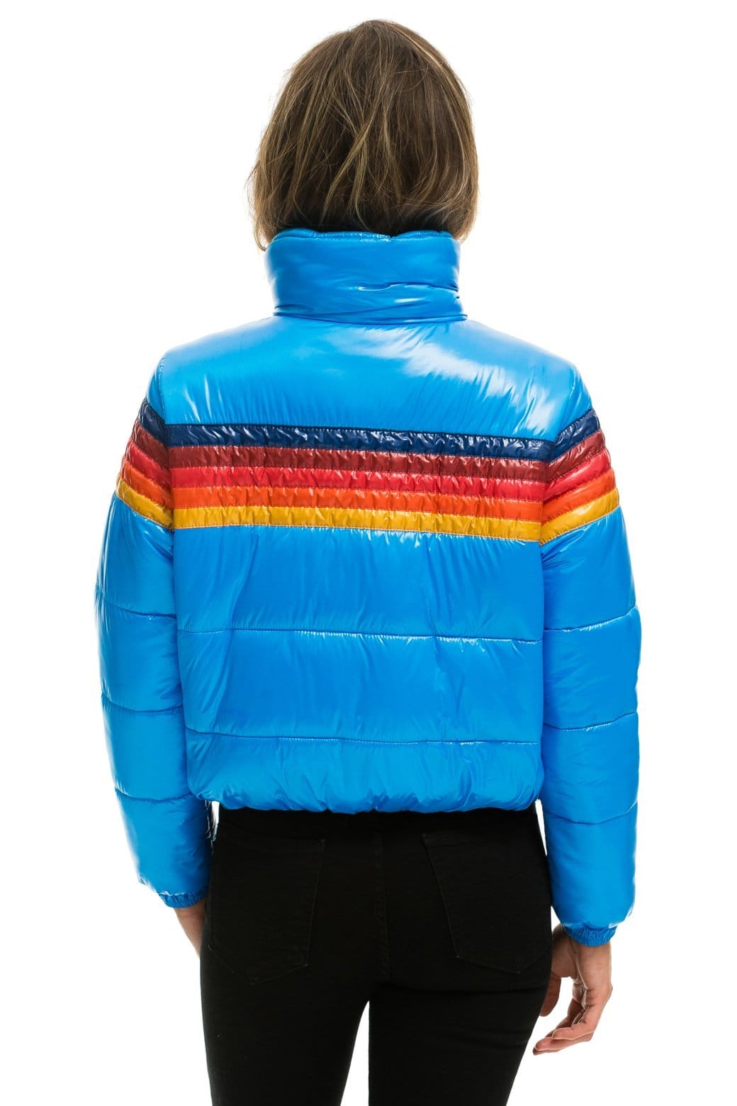5 STRIPE APRES PUFFER JACKET - GLOSSY BLUE - Image 6