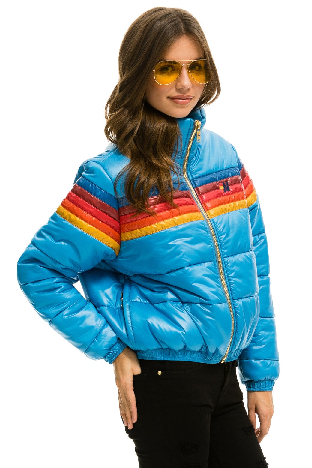 5 STRIPE APRES JACKET - GLOSSY OCEAN - Image 4